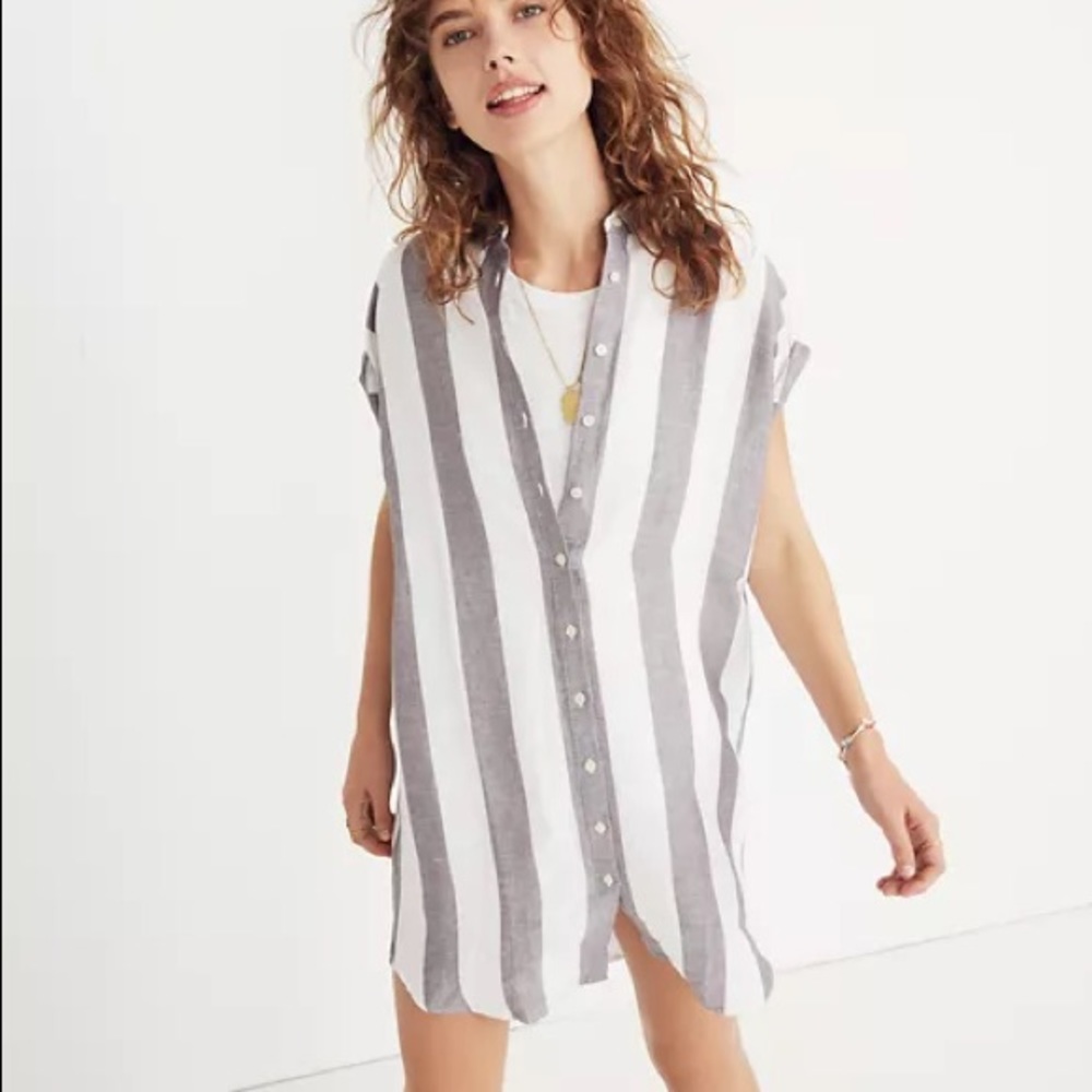 Maywood Stripe Shirtdress